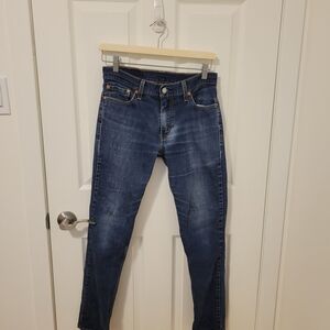 Levi's Blue Denim Jeans with Tan Label